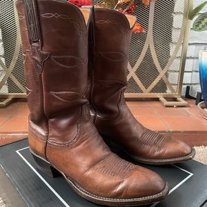 Classic Lucchese oil calf boots
